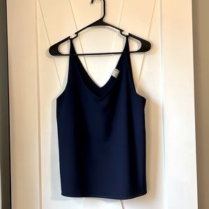 Dressy tank top navy blue